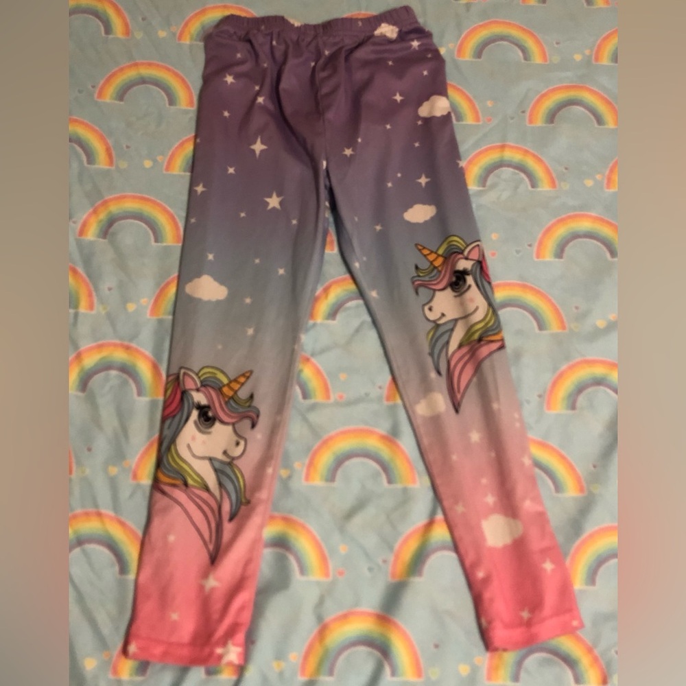 PatPat Unicorn Print Ombre Leggings